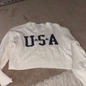 Grayson Threads White USA Sweater